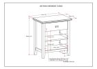 Artisan - Bedside Table - Warm Walnut Brown