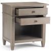 Carlton - Bedside Table - Distressed Grey