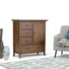 Redmond - Medium Storage Cabinet - Rustic Natural Aged Brown