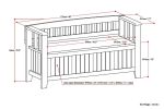 Acadian - Entryway Storage Bench - White