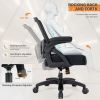 Big and Tall Office Chair 400lbs with Flip-up Arms, Mesh Ergonomic Heavy Duty Computer Chair Desk Chair Wide Seat, Executive Swivel Task Rolling Chair