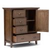 Redmond - Medium Storage Cabinet - Rustic Natural Aged Brown