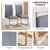 White stone burning tabletop with rubber wooden legs, foldable computer desk, foldable office desk, Modern PU leather high back cushion side chair wit