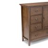 Redmond - Medium Storage Cabinet - Rustic Natural Aged Brown