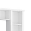 ON-TREND Minimalist Entertainment Wall Unit Set with Bridge for TVs Up to 75'', Ample Storage Space TV Stand with Adjustable Shelves, Modernist Large
