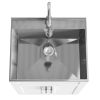Hennessy - Deluxe 24" Laundry Cabinet with Faucet and Stainless Steel Sink - Pure White