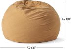 Amira Traditional 5 Foot Suede Bean Bag, Tuscany