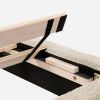 Vireo Upholstered Platform Bed - Pearl White - Queen
