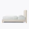 Vireo Upholstered Platform Bed - Pearl White - Queen