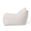 Ettie 3 Ft. Water Resistant Fabric Bean Bag Chair, Khaki