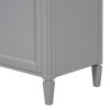 30'' Bathroom Vanity with Top Sink, Modern Bathroom Storage Cabinet with 2 Drawers and a Tip-out Drawer, Freestanding Vanity Set with Mirror Cabinet,