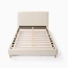 Vireo Upholstered Platform Bed - Pearl White - Queen
