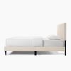 Dove Tufted Upholstered Platform Bed - Pearl White - Queen
