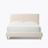Vireo Upholstered Platform Bed - Pearl White - Queen