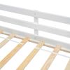 Twin Low Loft Bed with Slide, Ladder, Safety Guardrails, No Box Spring Needed,White