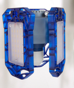 General Deformable Lamp Garage Light Radar Warehouse Industrial Lamp Home Lighting High Intensity (Option: New Blue 60W)