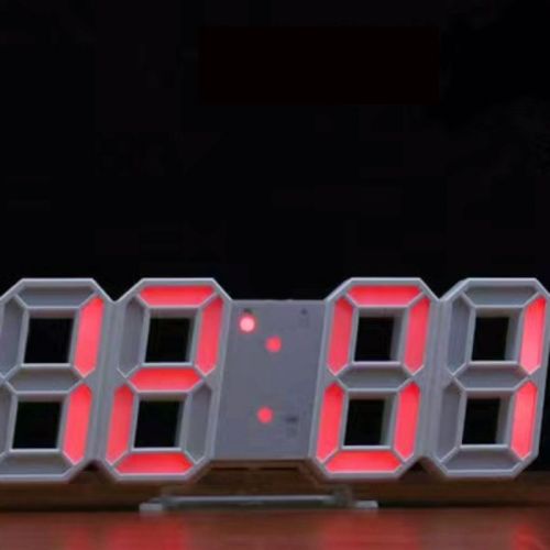1pc 3D LED Digital Clock; Bedroom LED Clock For Home Decor