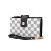 Solene Circular Print Vegan Leather Women Wristlet Wallet