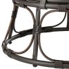 46'' Large Size Papasan Chair with Cushion and Frame Overstuffed Thickened Papasan Lounge Chair with Cushion and Frame, Lazy Chair, Circle Chair, Roun
