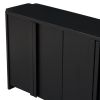 U_Style Designed Storage Cabinet Sideboard with 4 Doors , Adjustable Shelves, Suitable for Living Rooms, Entrance and Study Rooms.